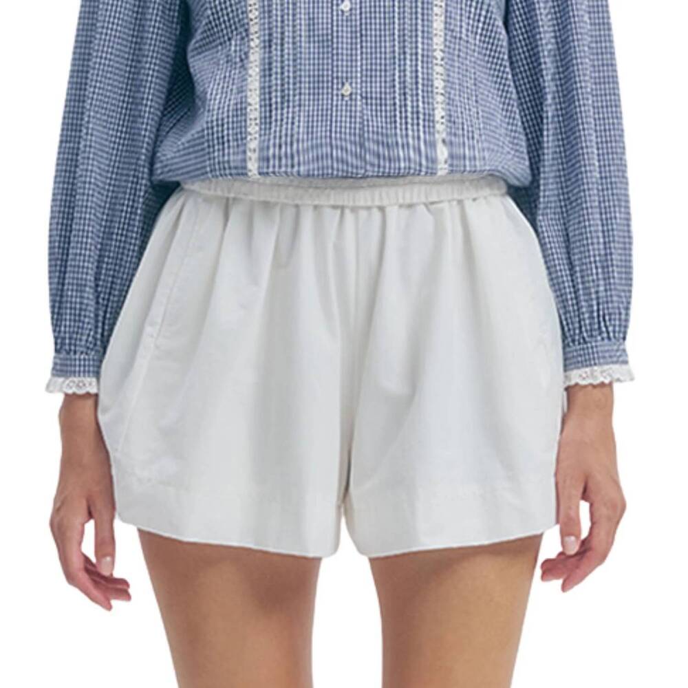 NEW MAUDE CLUB women's lewis shorts in white